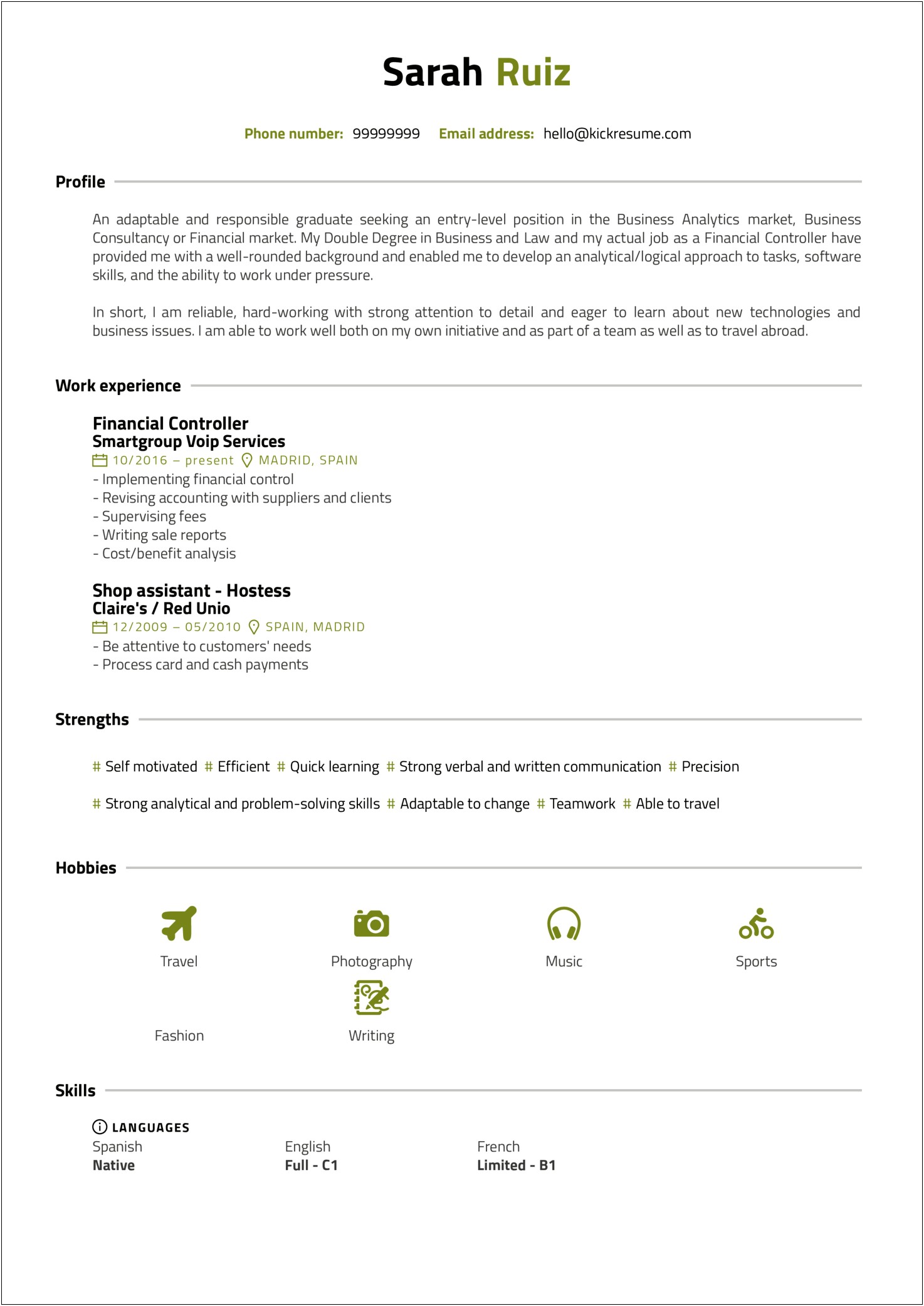 Resume Sample For Ojt Business Administration