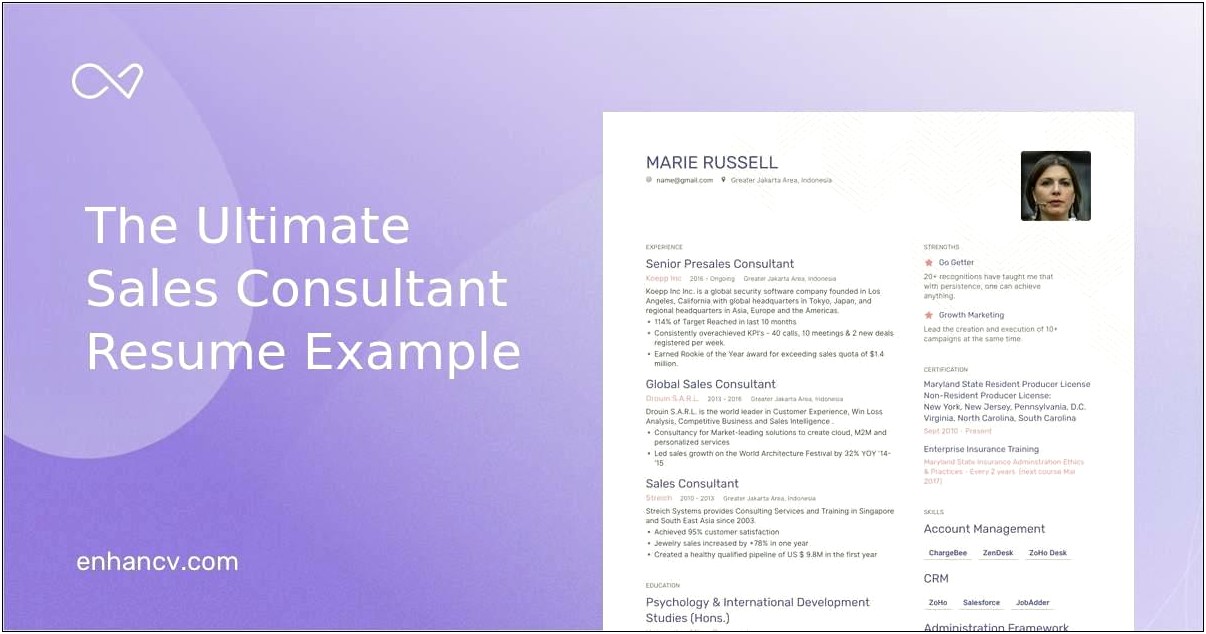 Resume Samples For Retail Sales Consultant T Mobile