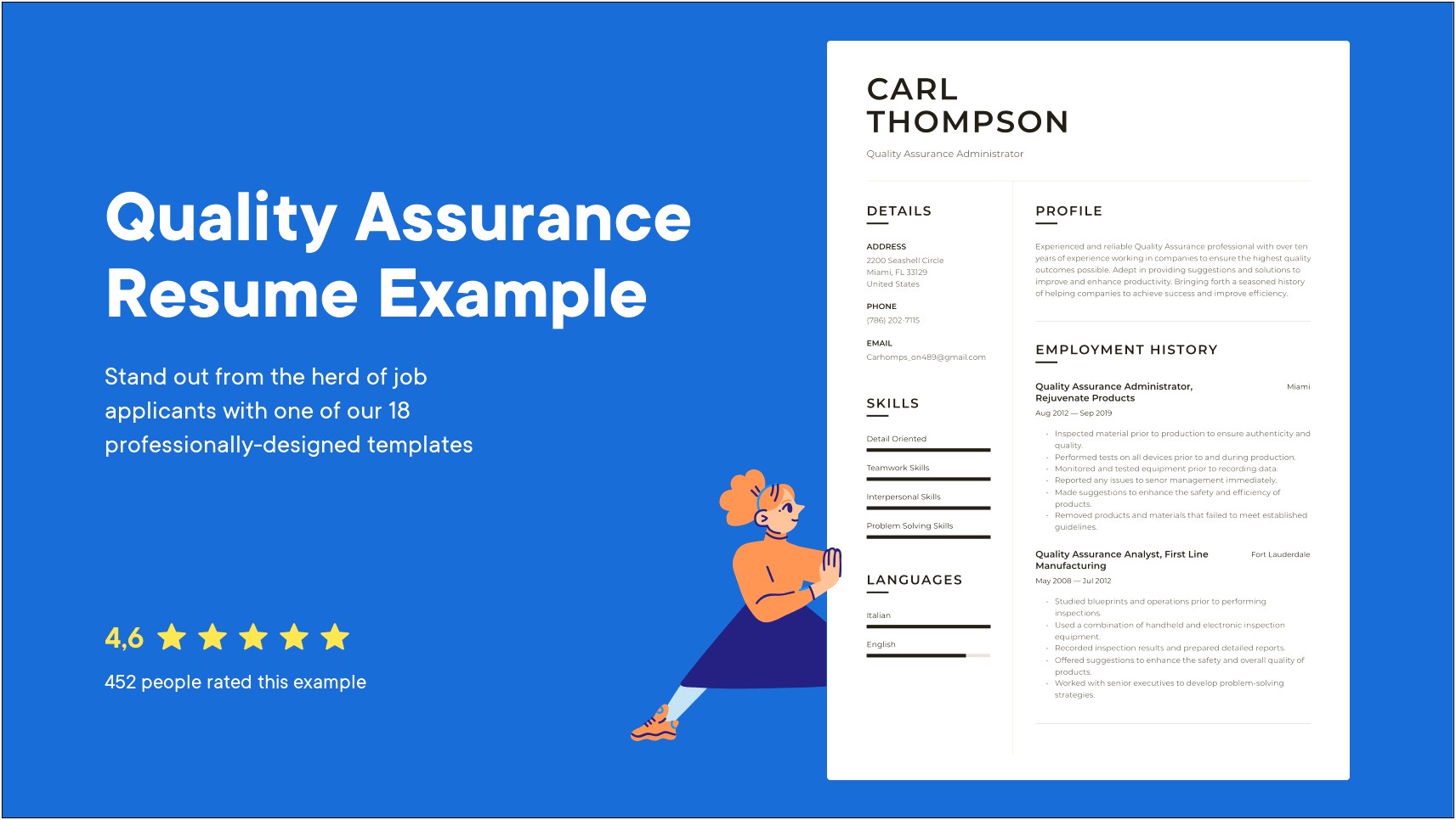 Resume Skills For Food Quality Assurance Assistant