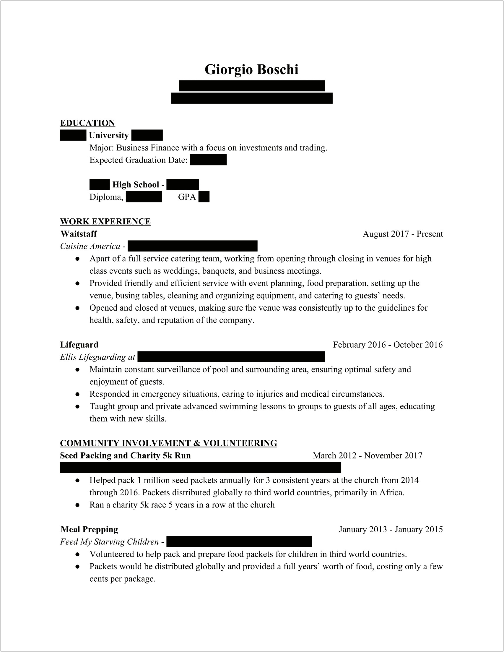 Resume Skills Section Reddit College Student
