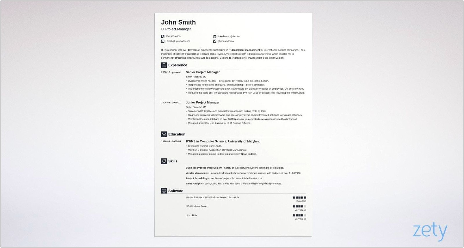 Resume Template Download Free Maximize Space
