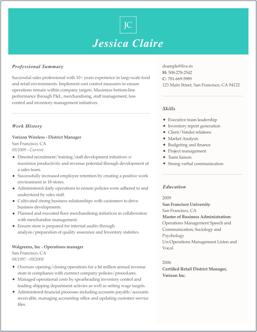 Resume Template For A Group Home Assistant
