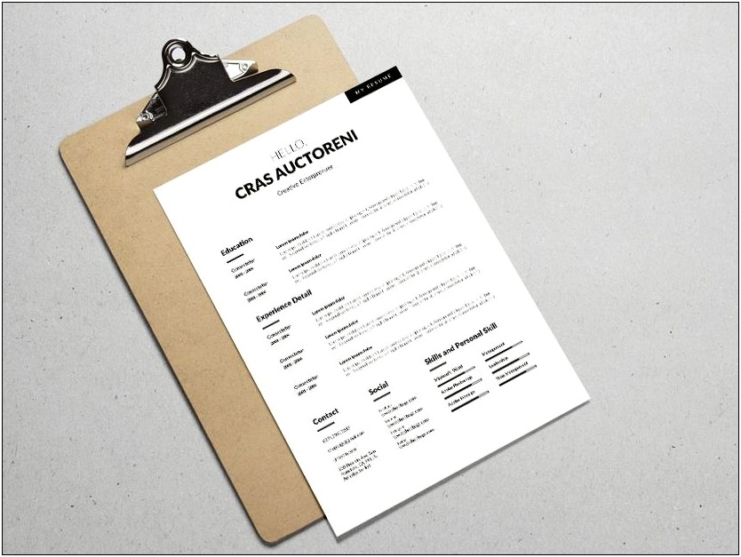 Resume Template Free Easy With Coverletter