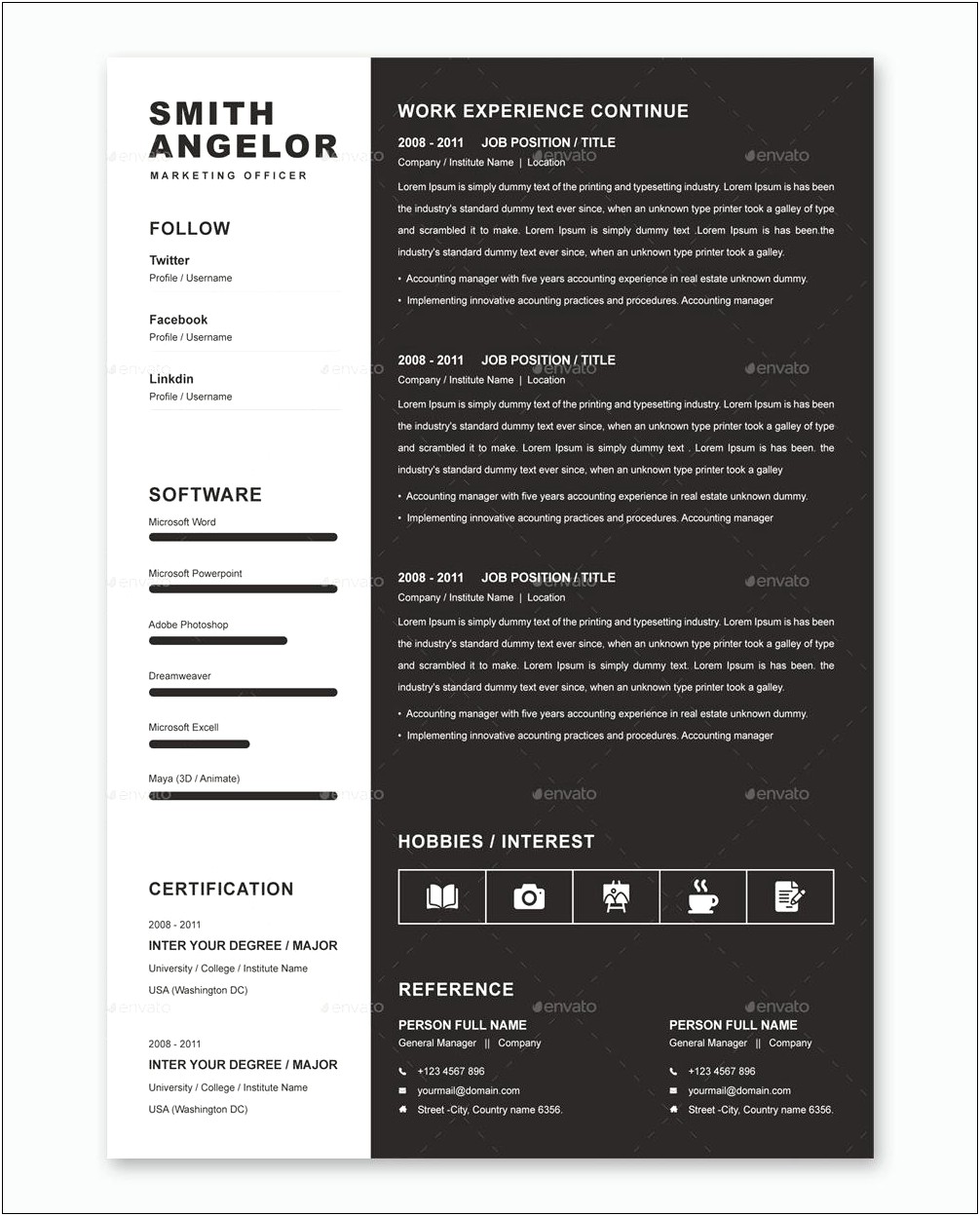 Resume Template Real Estate Free Word