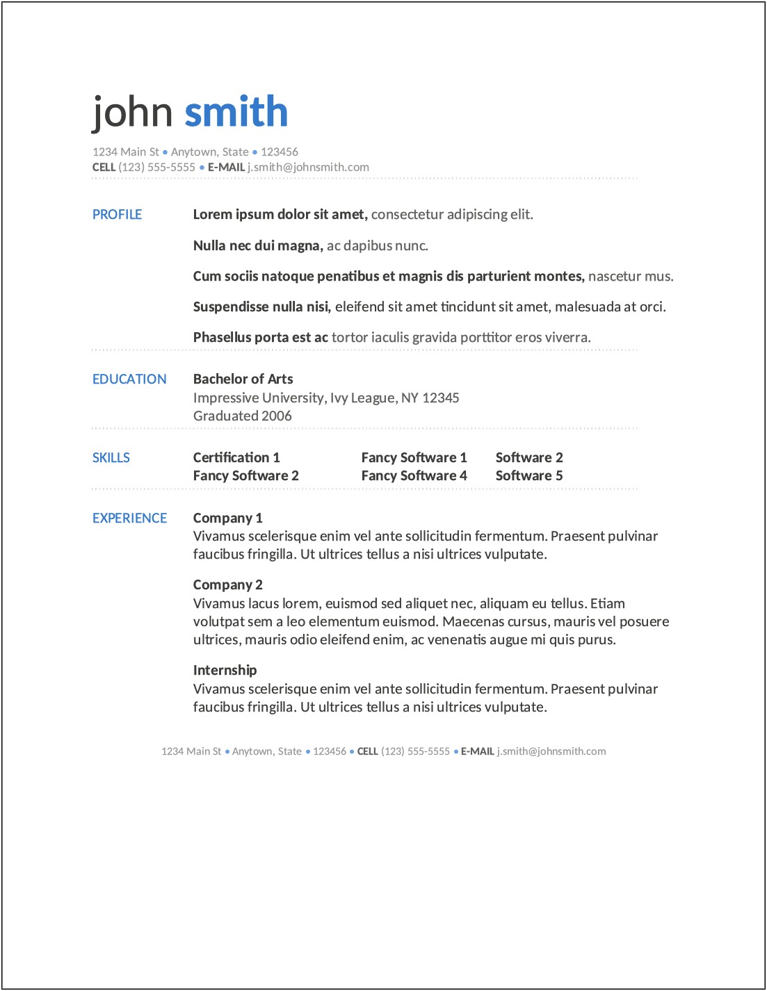 Resume Templates For Apache Open Office