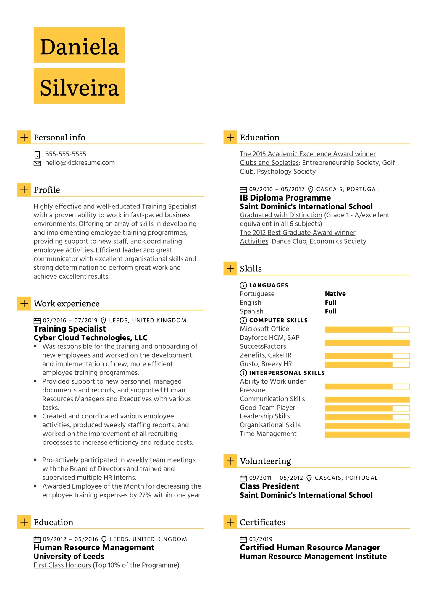 Resume Templates Training Specialist High Paying Jobs