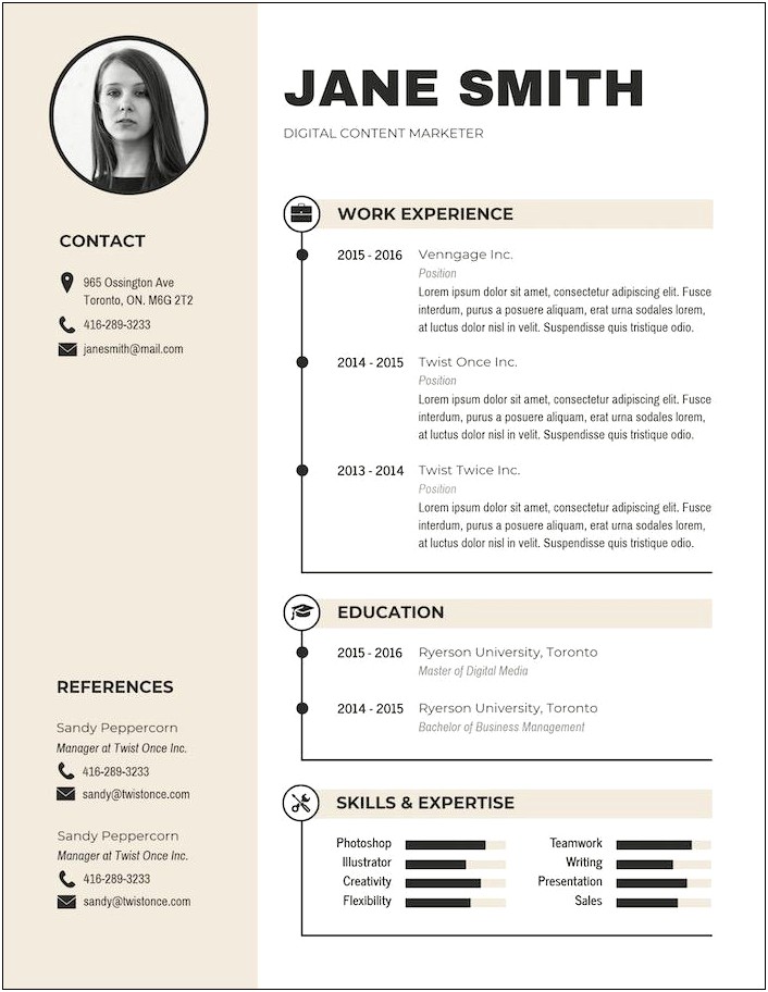 Resume Templates With Lots Of Info