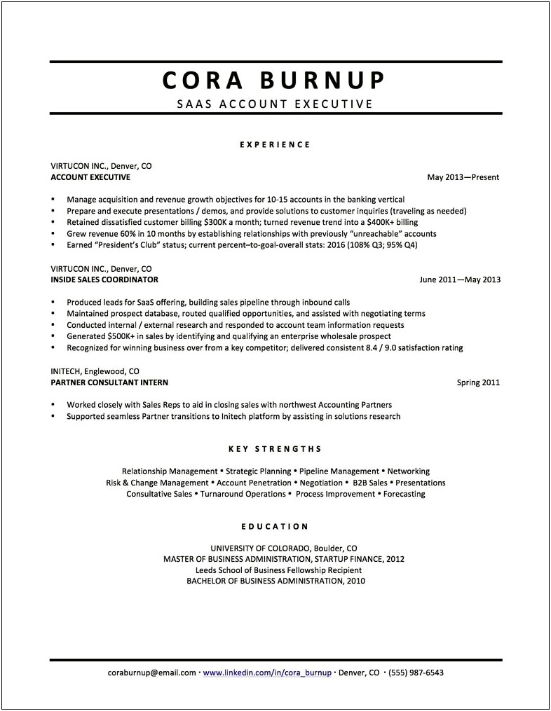 Resume With Experience For Career Change Sample