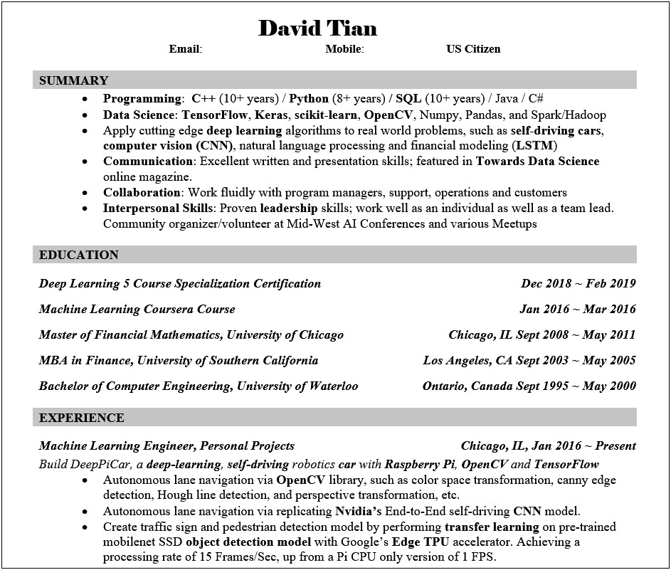 Resume Work Description Ice Cream Shift Lead Description