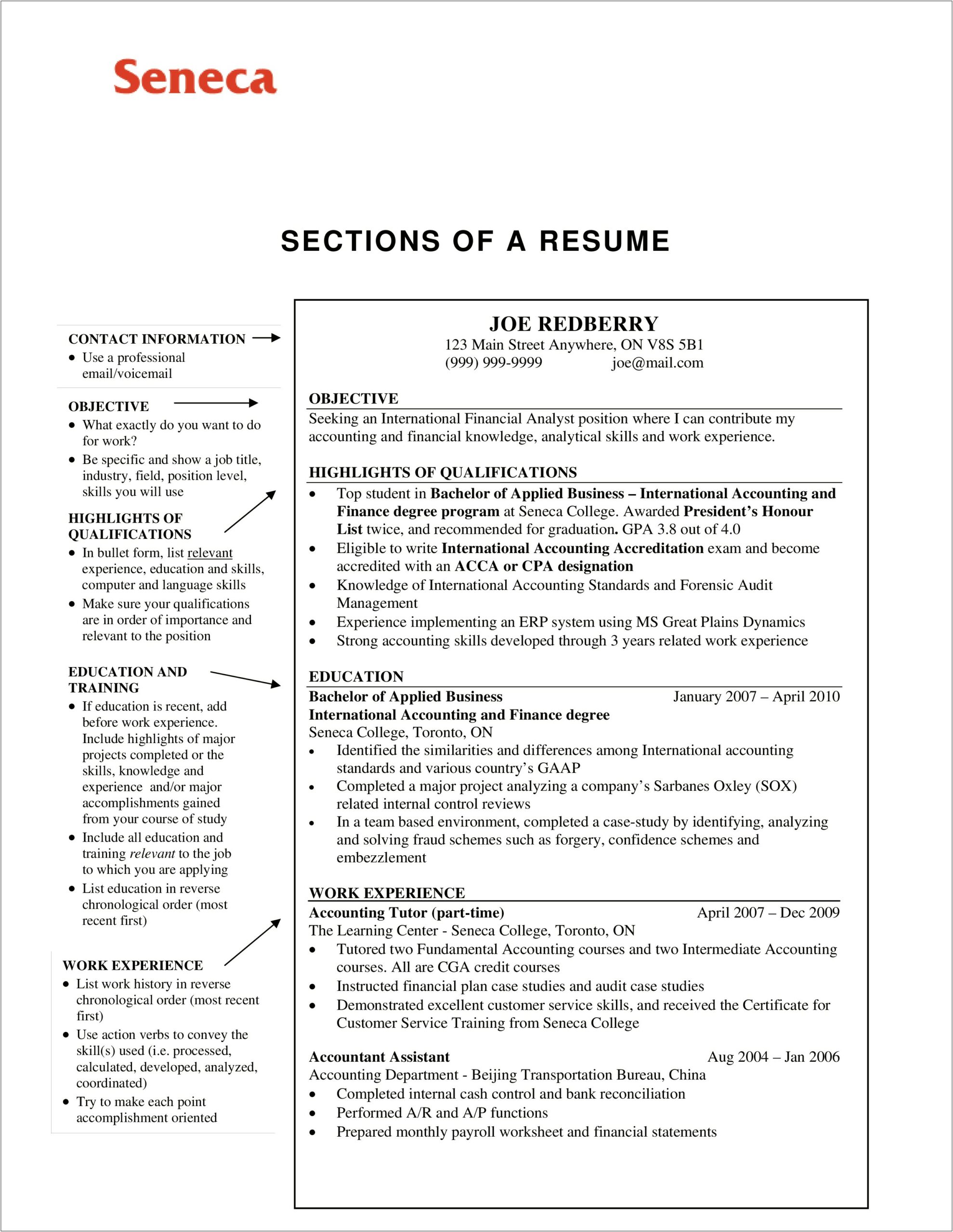 Resume Work Experience Reverse Chronological Order