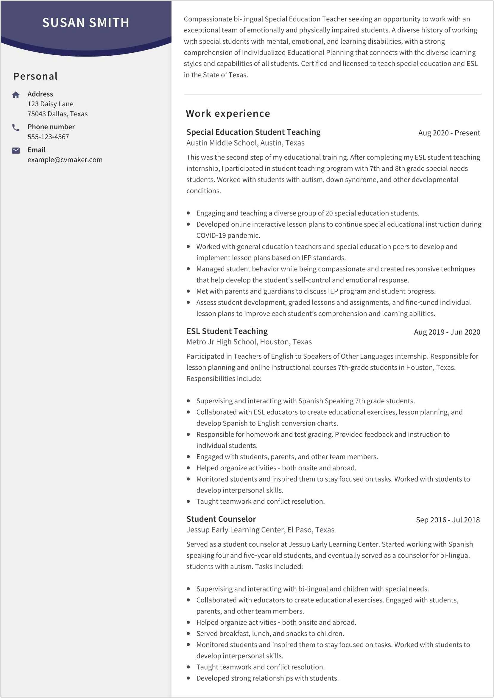 Resume Work With Diverse Work Group