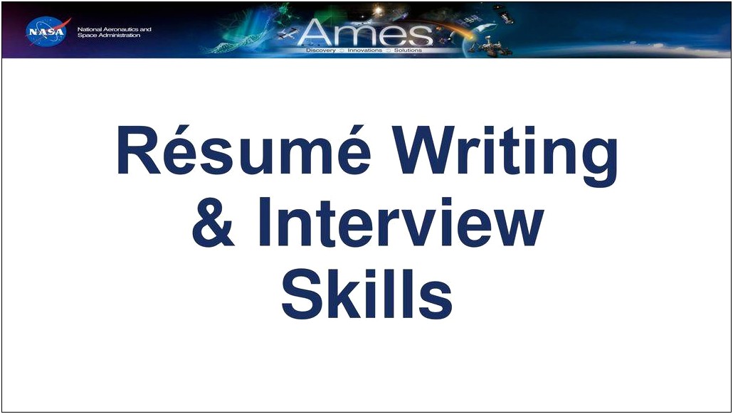 Resume Writing And Interview Skills Powerpoint