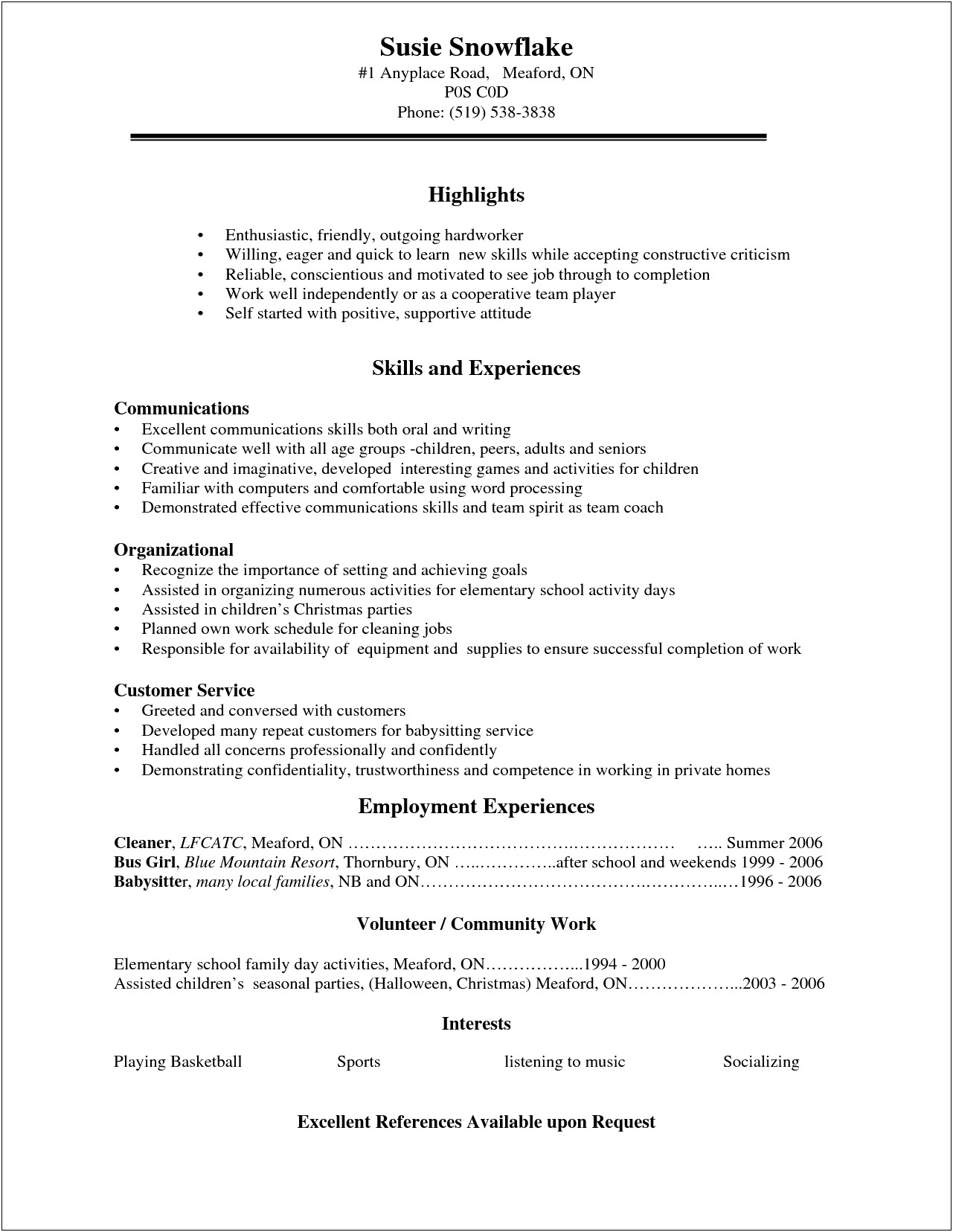 Resume Writing Services For Private Sector Jobs