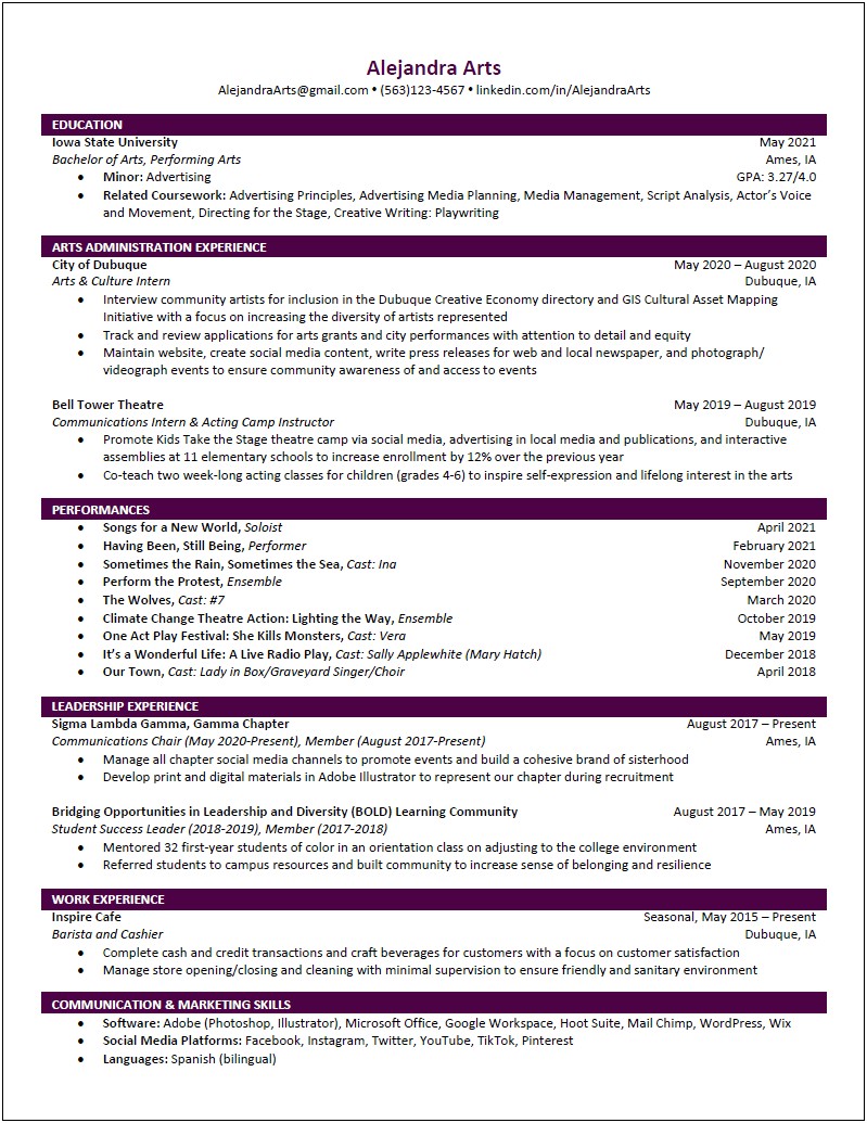 Resumes For Teaching Jobs In Community College