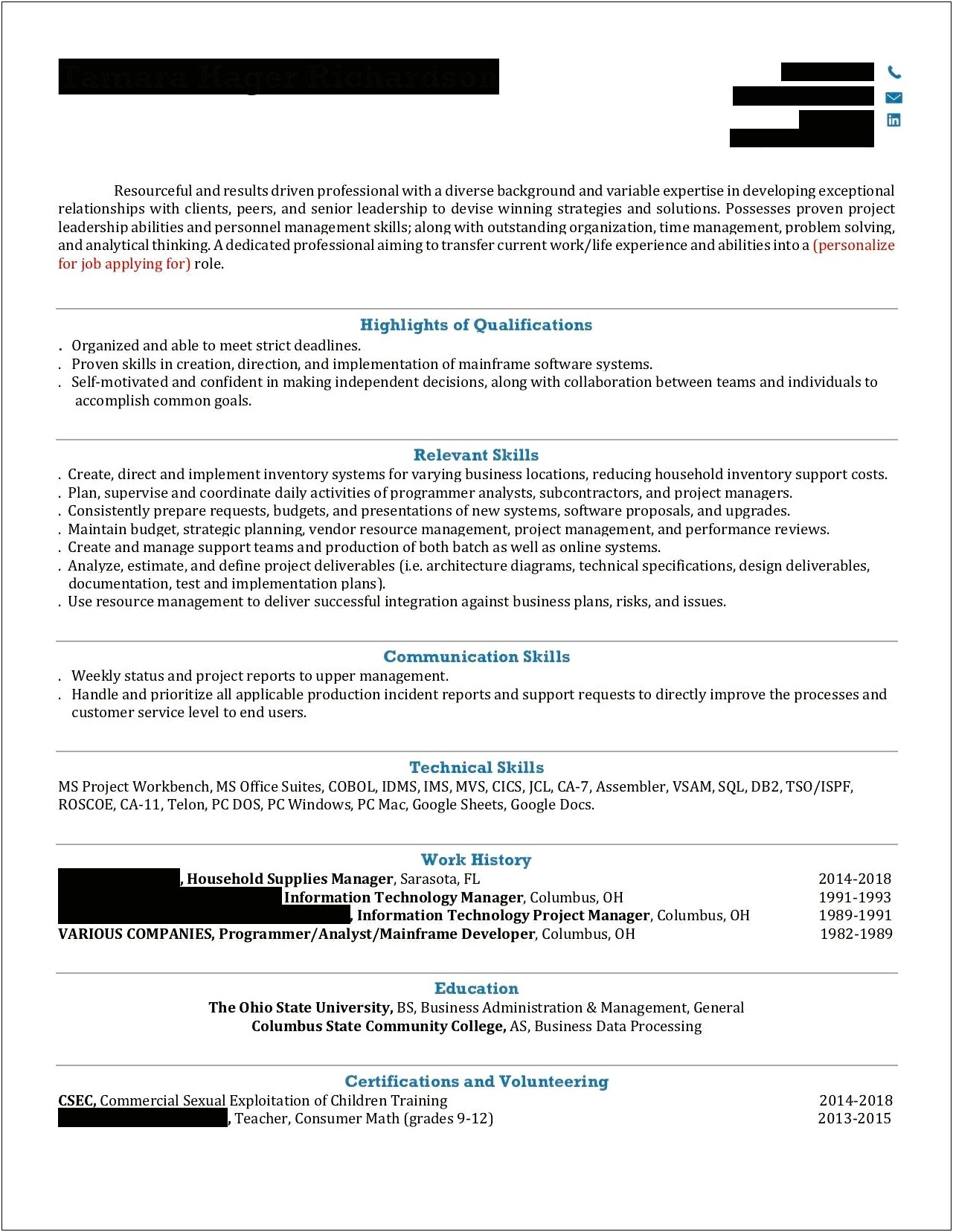 Resumes Tips For Disabled Returning To Work