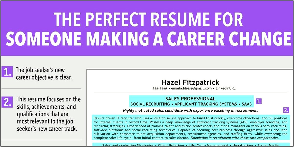 Sales Seeking Career Change Objective Resume