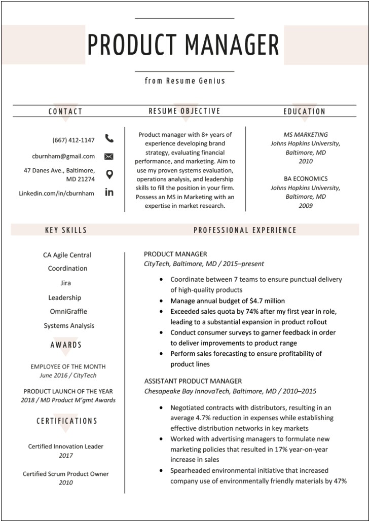 Sample And Achievement Based Resume And Manager