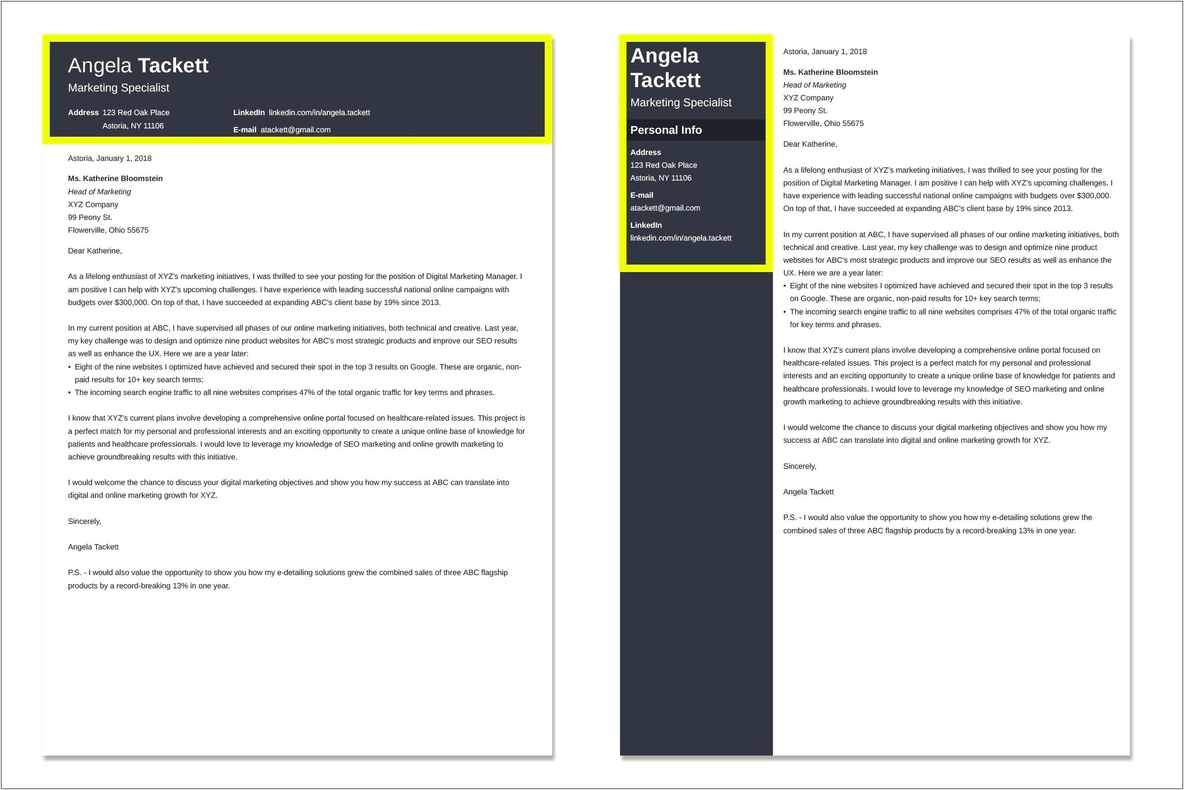 Sample Cover Letter For Resume Retail Sales