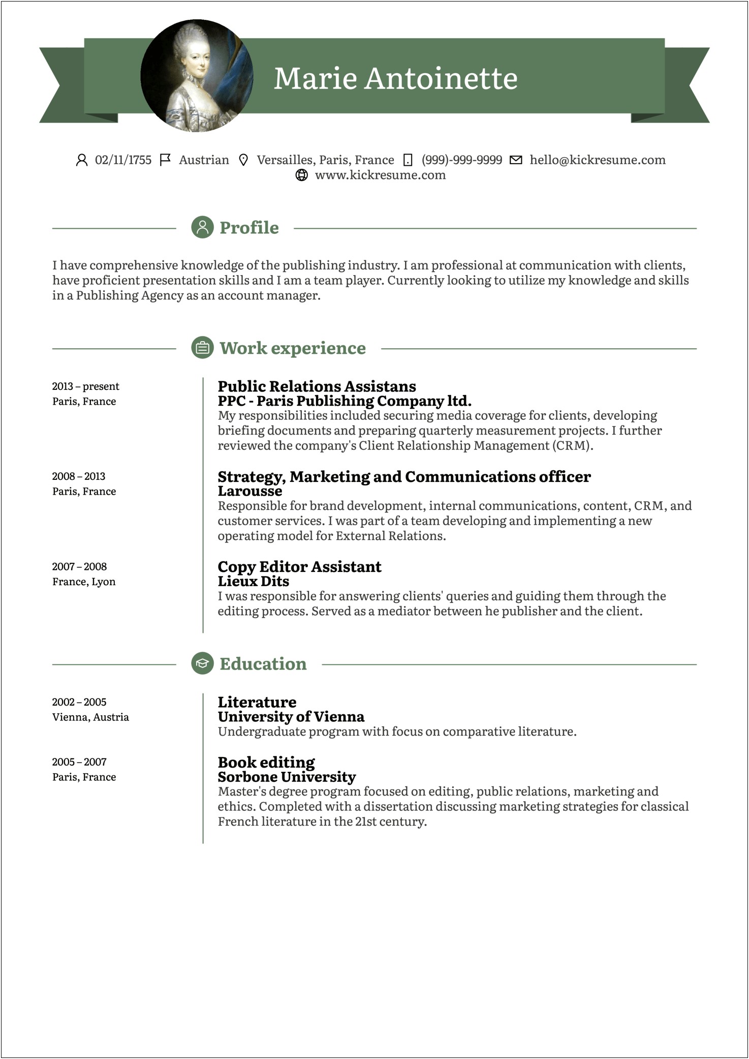 Sample Entry Level Product Manager Resume