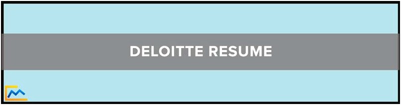 Sample Of A Deloitte Haskins And Sells Resume