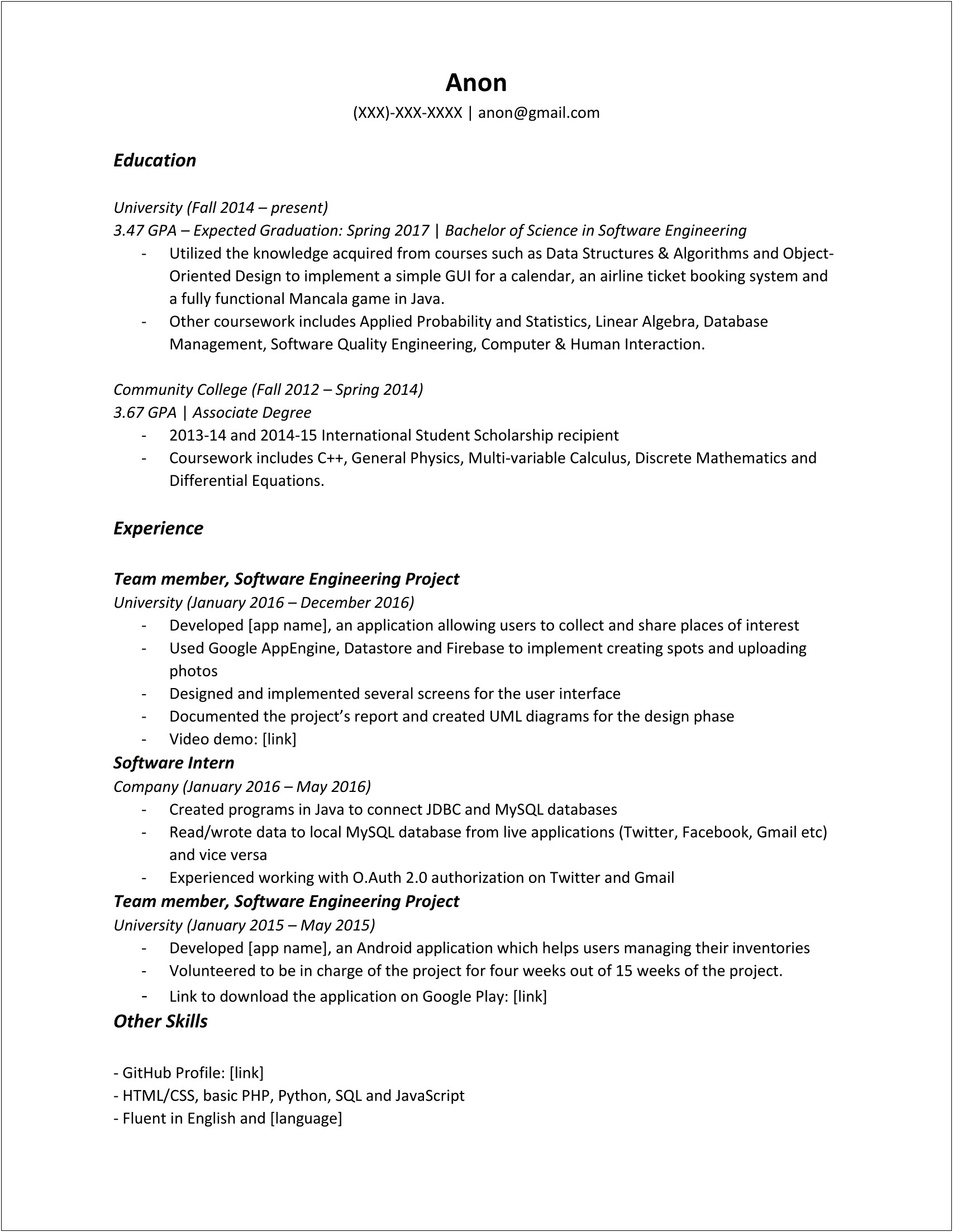 Sample Of A Resume For Staples Job Fair