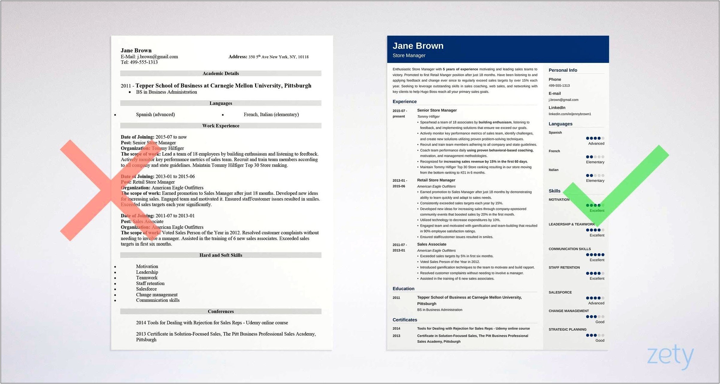 Sample Resume For Assistant Store Manager In Retail