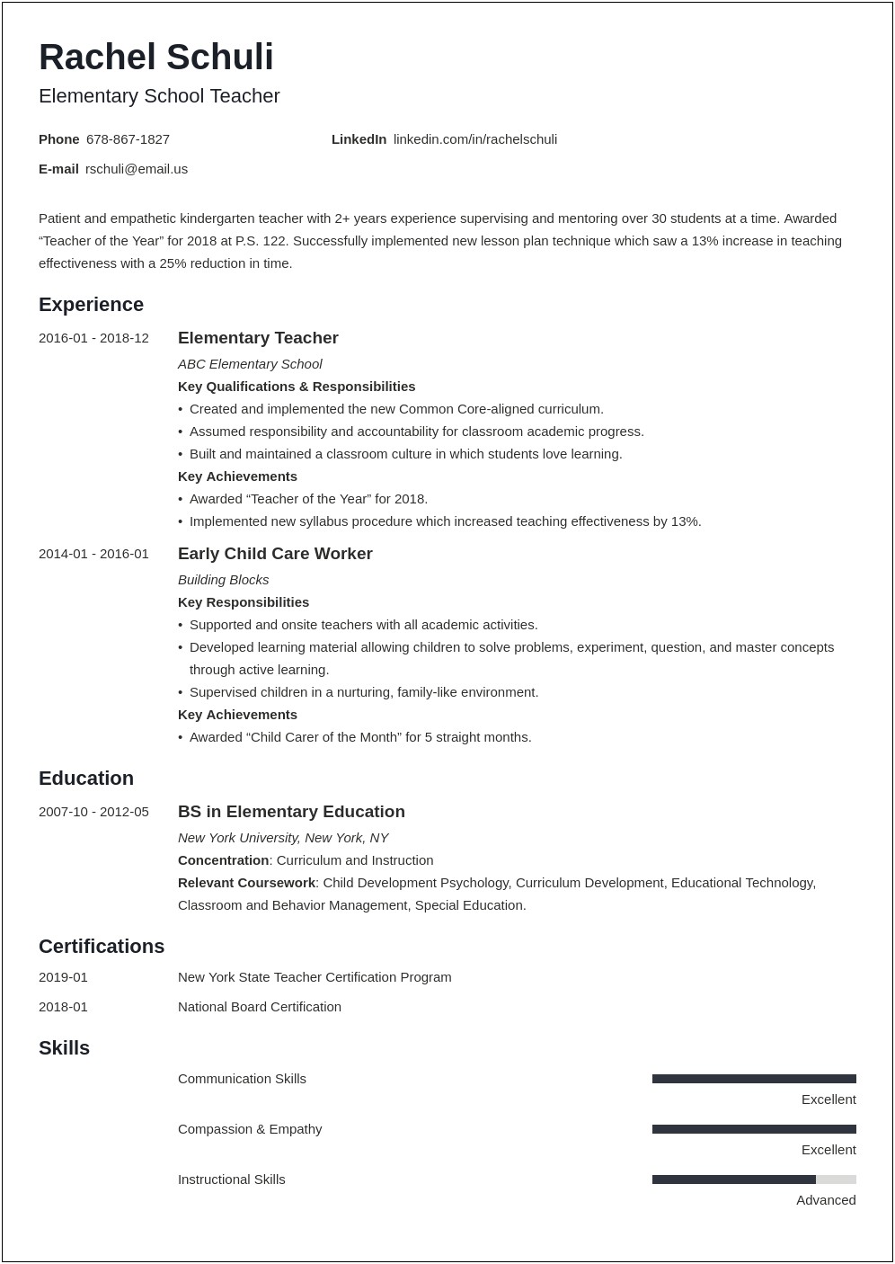Sample Resume For College Instructor Philippines