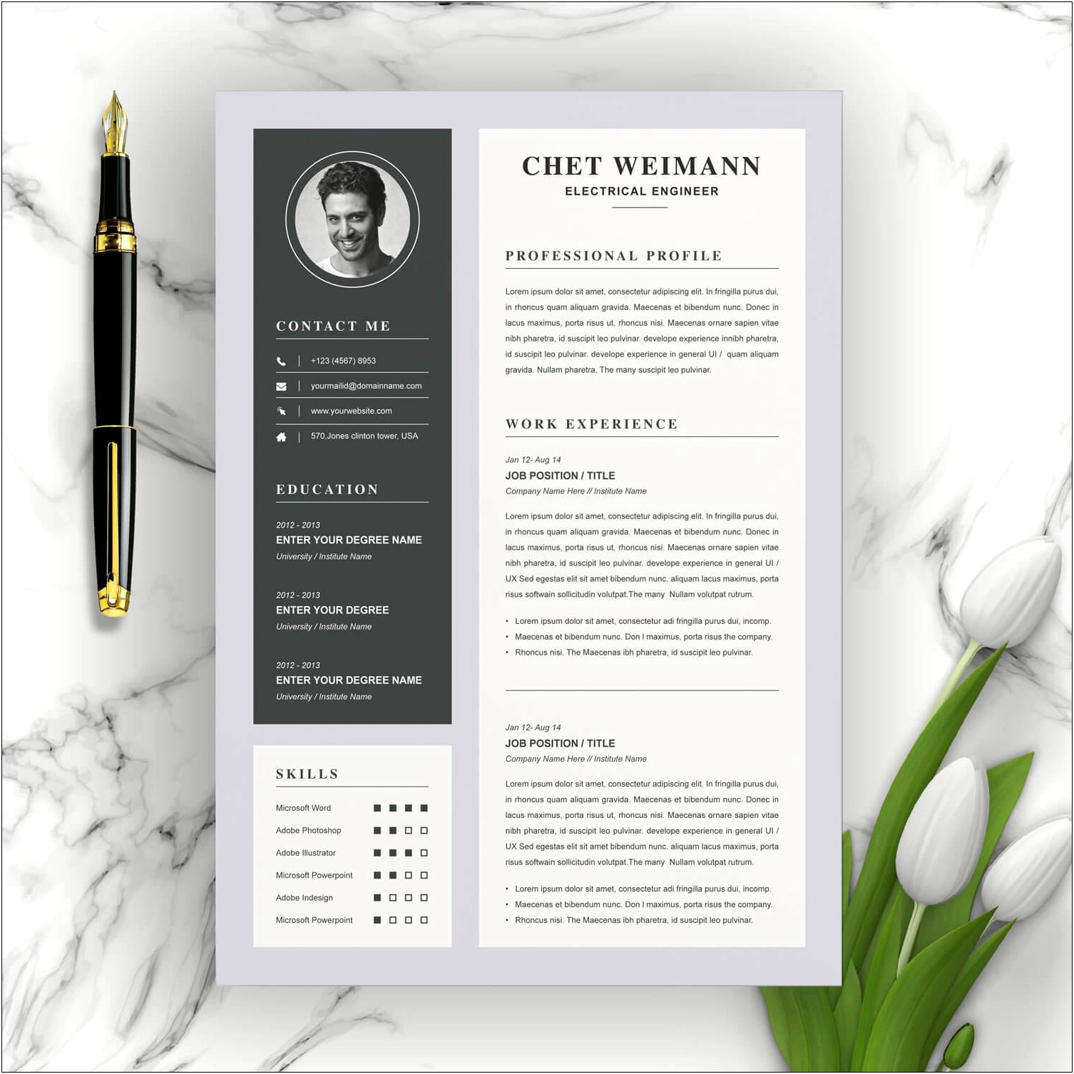 Sample Resume For Experienced Engineer Download
