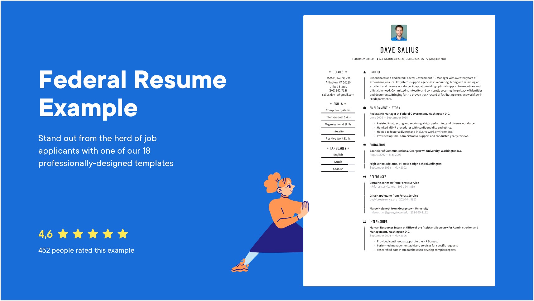Sample Resume For Federal Job Application