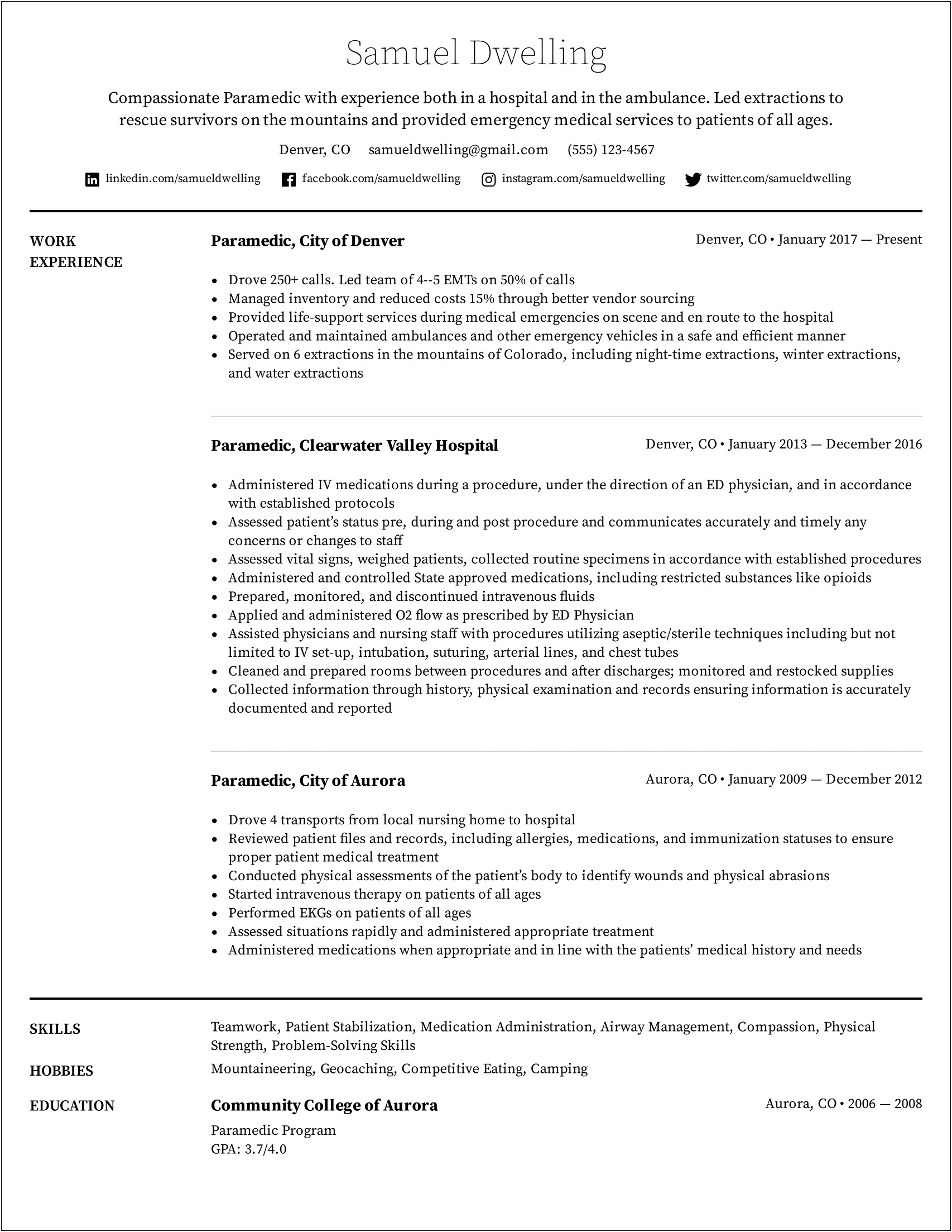 Sample Resume For Hospital Marketing Manager