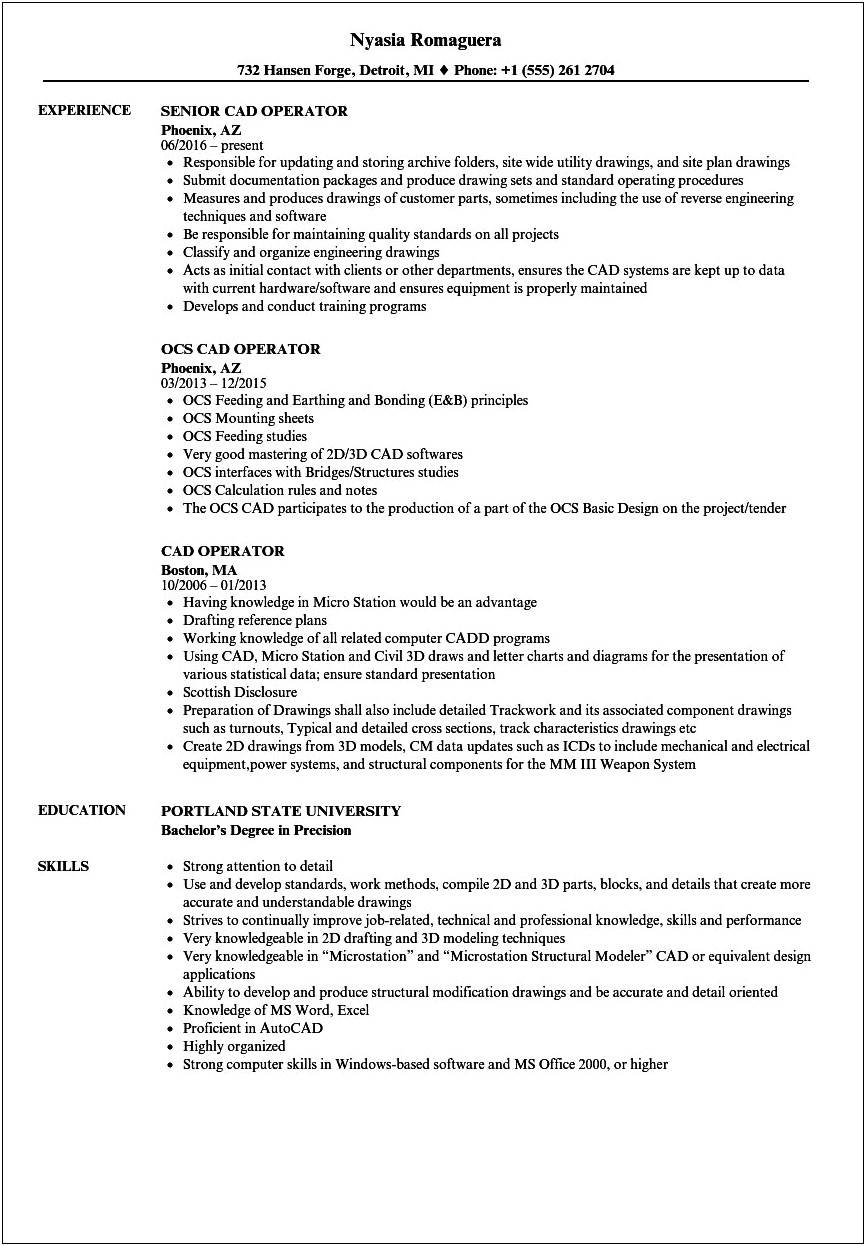 Sample Resume For Production Operator Philippines