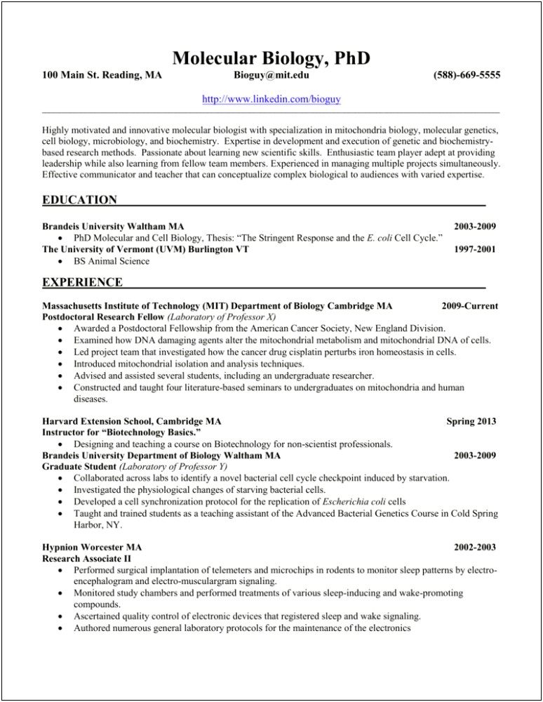 Sample Resume For Qc Document Controller