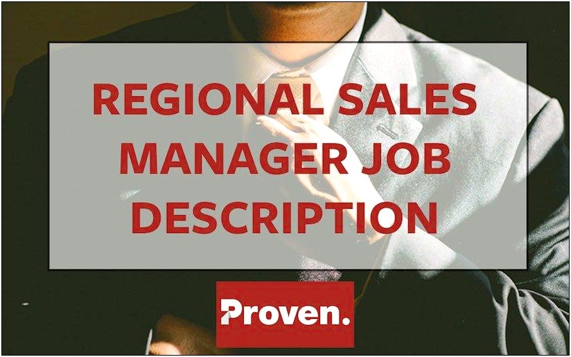Sample Resume For Regional Sales Manager Pharma