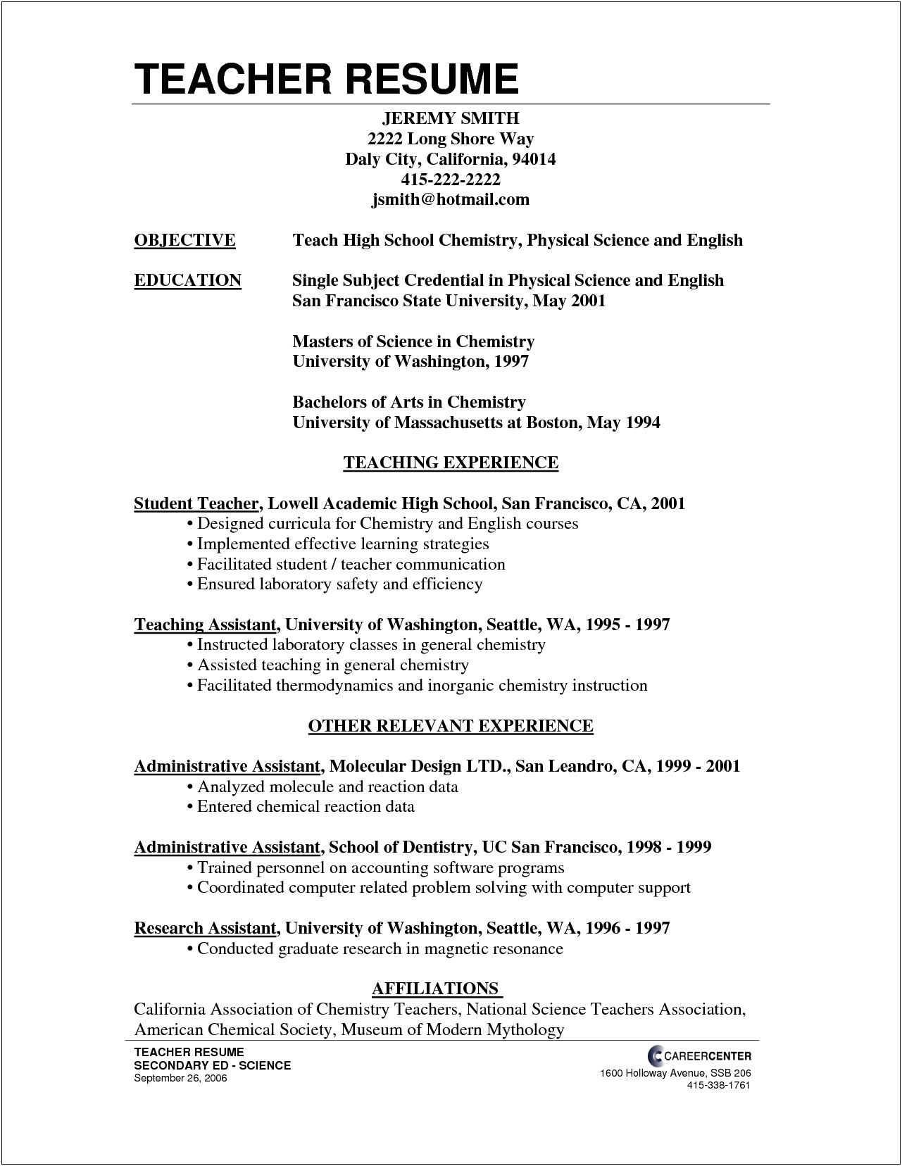 Sample Resume Objectives For It Jobs