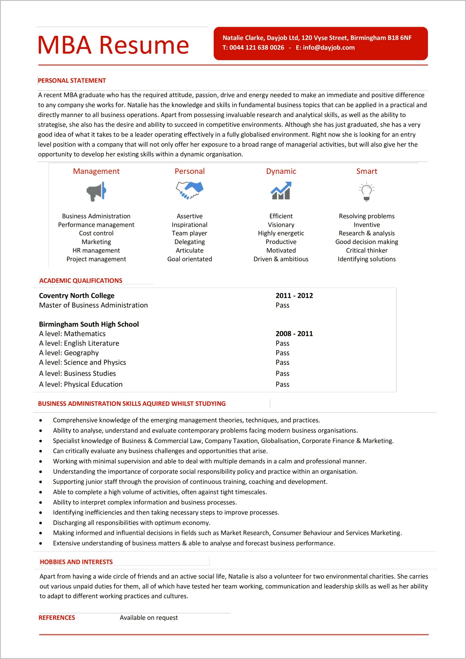 Sample Resumes Entry Level Examples Marketing