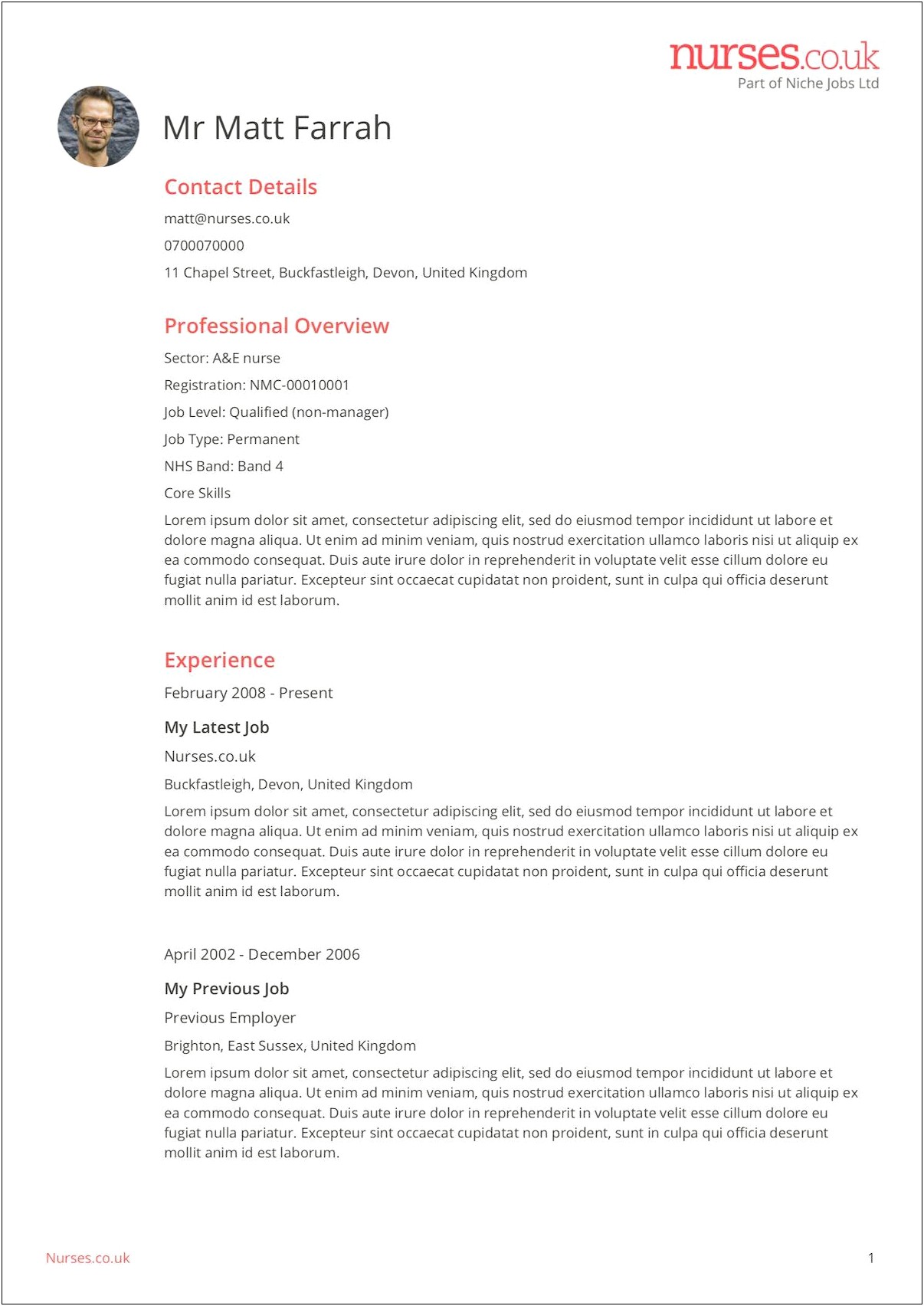 Sample Rn Resume After A Long Absence