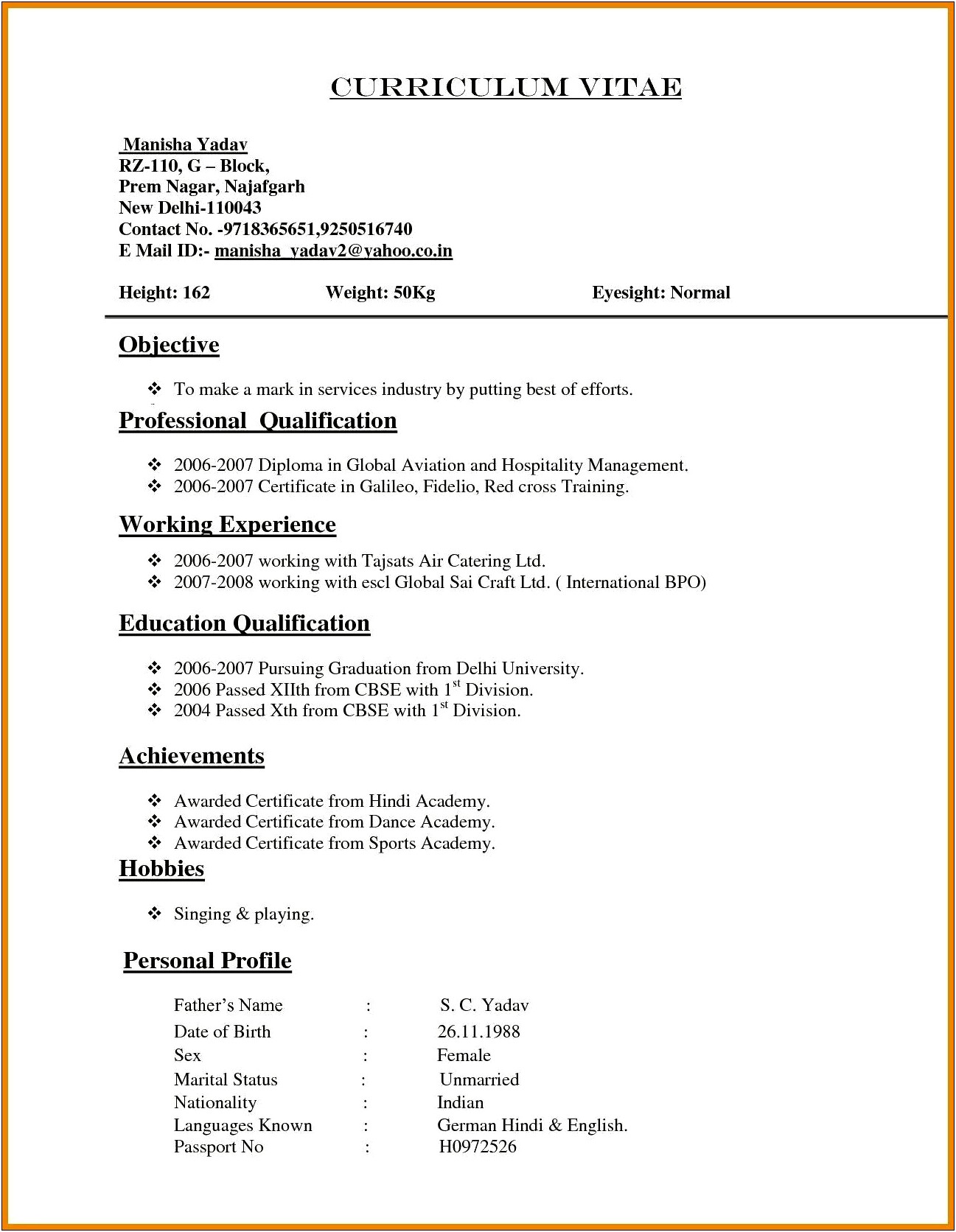 Sample Social Worker Resume No Experience