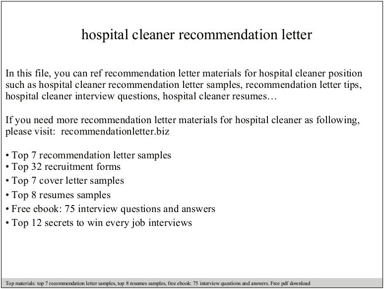 Samples Of Resumes For Hospital Chaplain