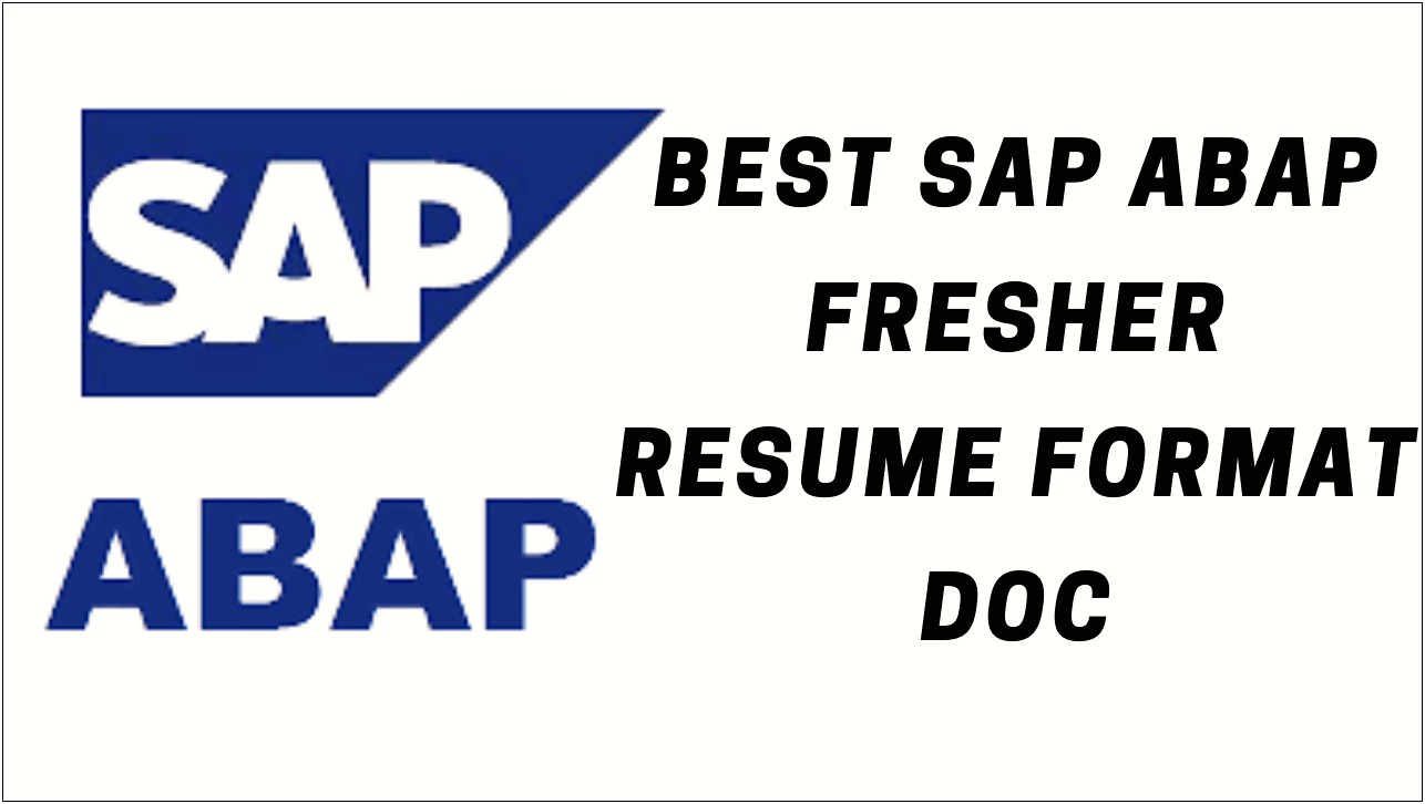 Sap Abap 10 Years Experience Resume