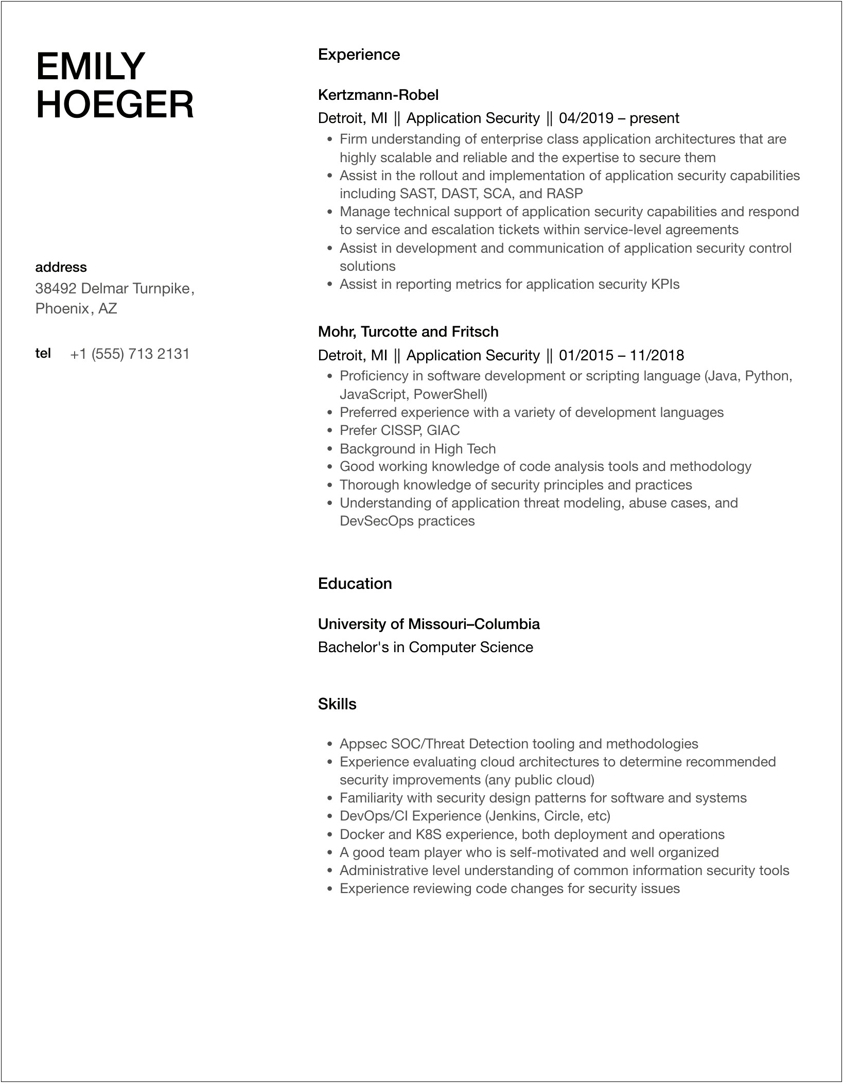 Servicenow Resume With Active Directory Experience Hireit