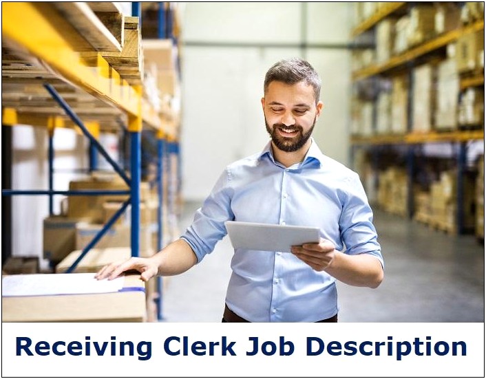 Shipping And Receiving Clerk Sample Resume