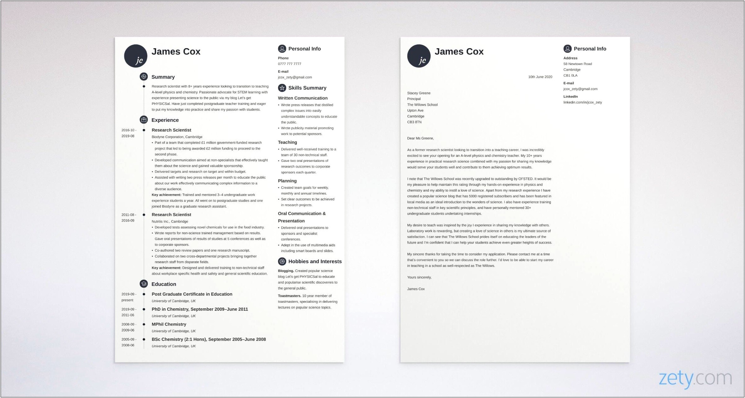 Should Fonts On Cover Letter And Resume Match