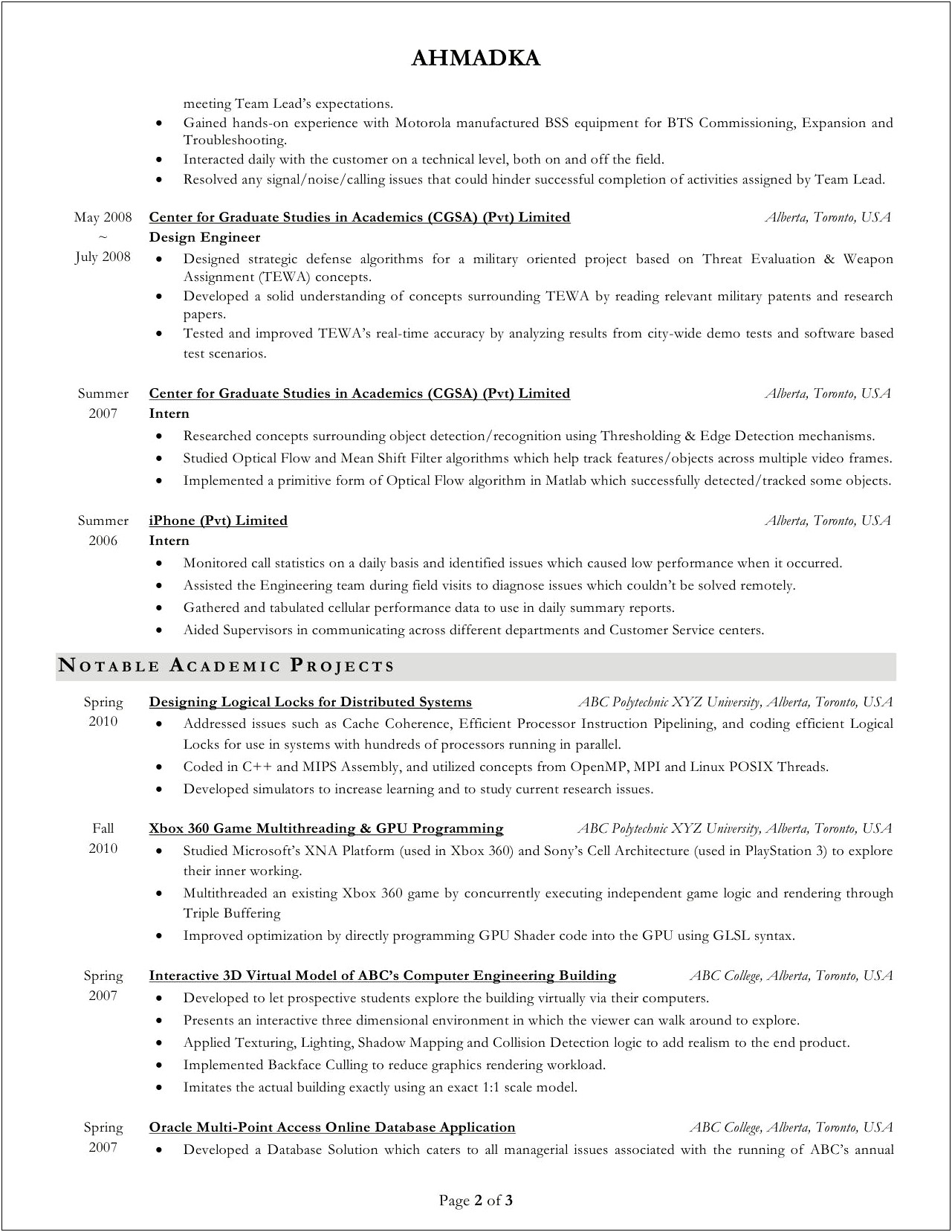 Should Graduate School Resumes Be One Page