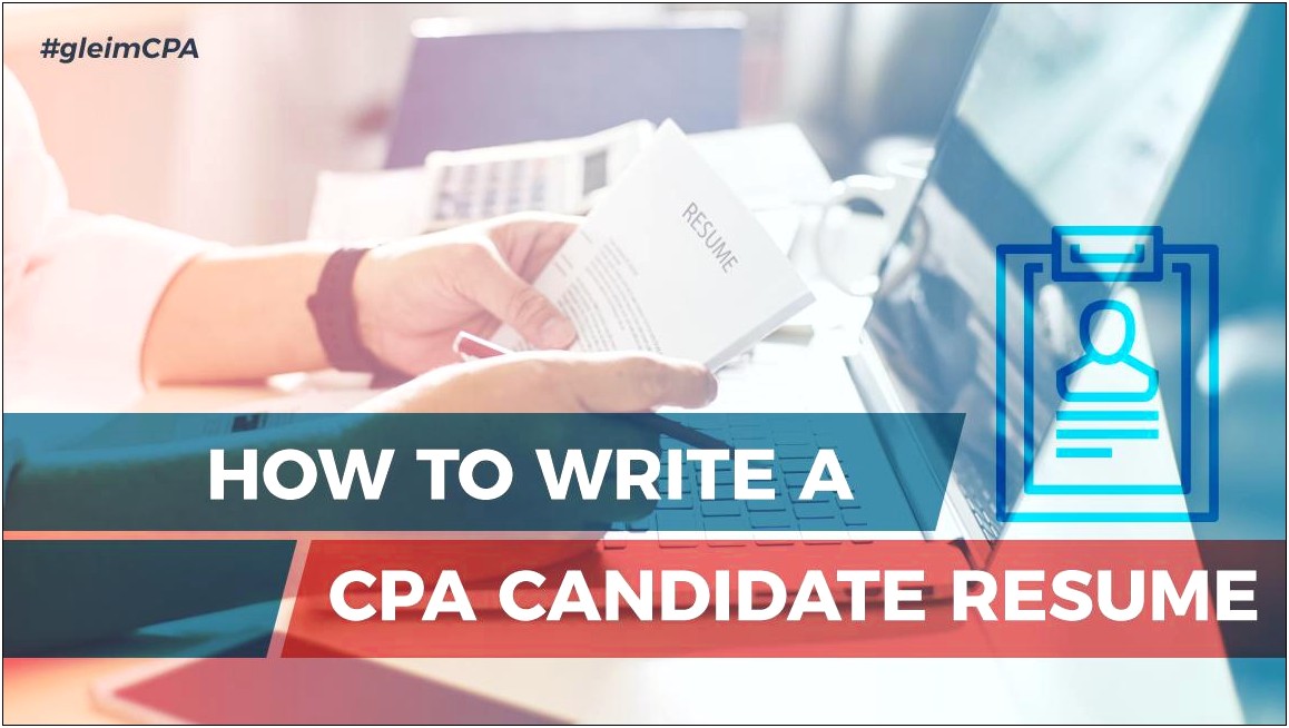 Should I Put Cpa Candidate On Resume