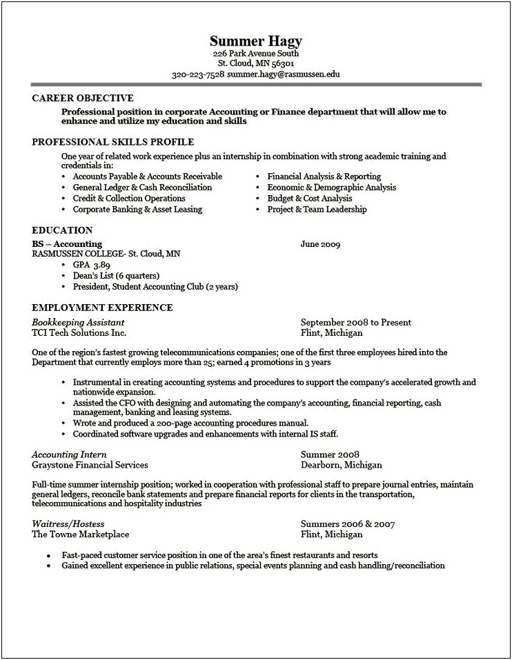 Should My Education Or Work Experience Top Resume
