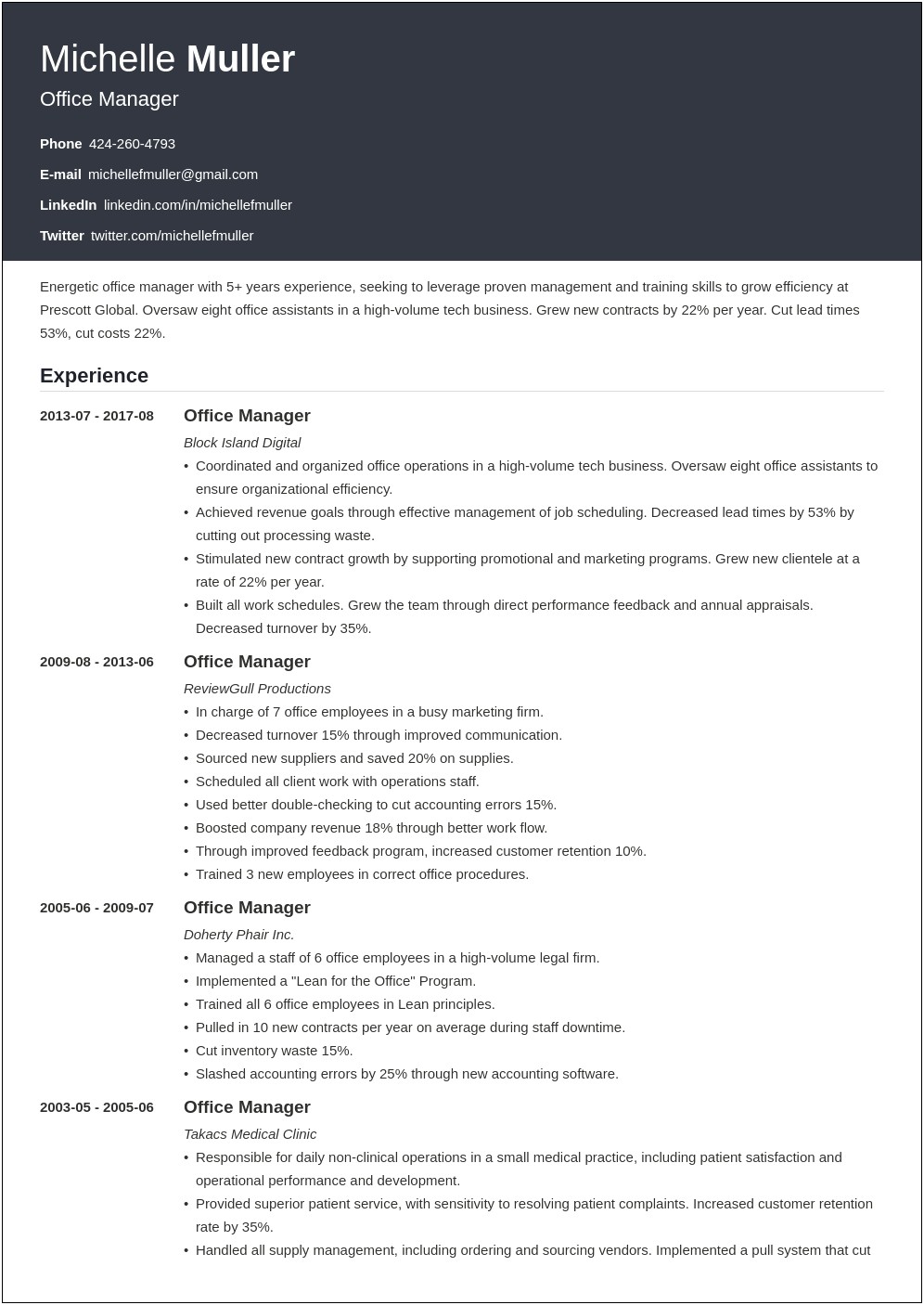 Should Resume Work Experience Be Long Or Short
