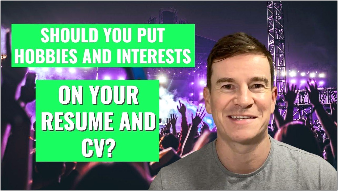 Should You Put Interest On Resume