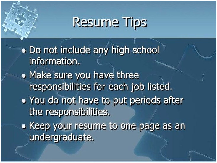 Should You Put Periods On Your Resume