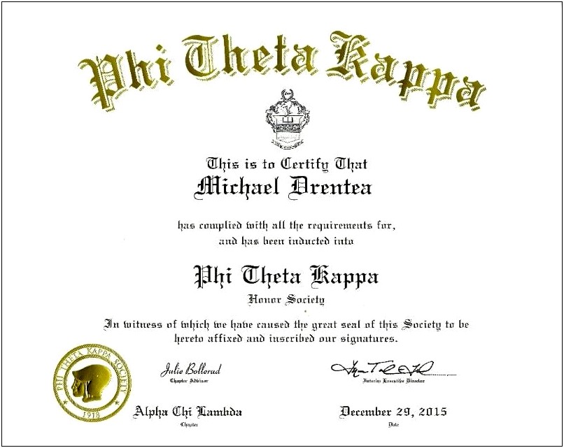 Should You Put Phi Theta Kappa On Resume