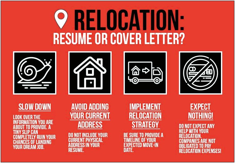 Should You Put Your Relocation Date On Resume